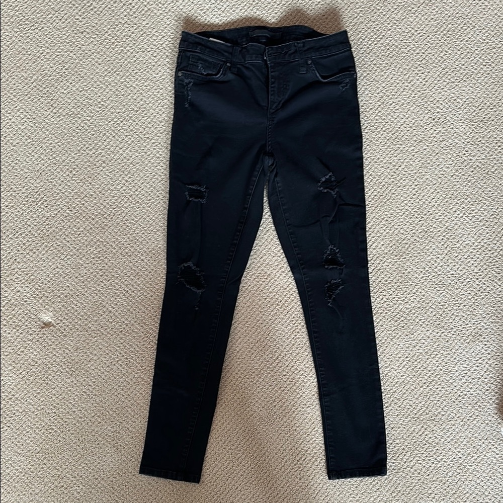 Joe’s Jeans Flawless Black Mid-Rise Skinny Jeans Size 29
